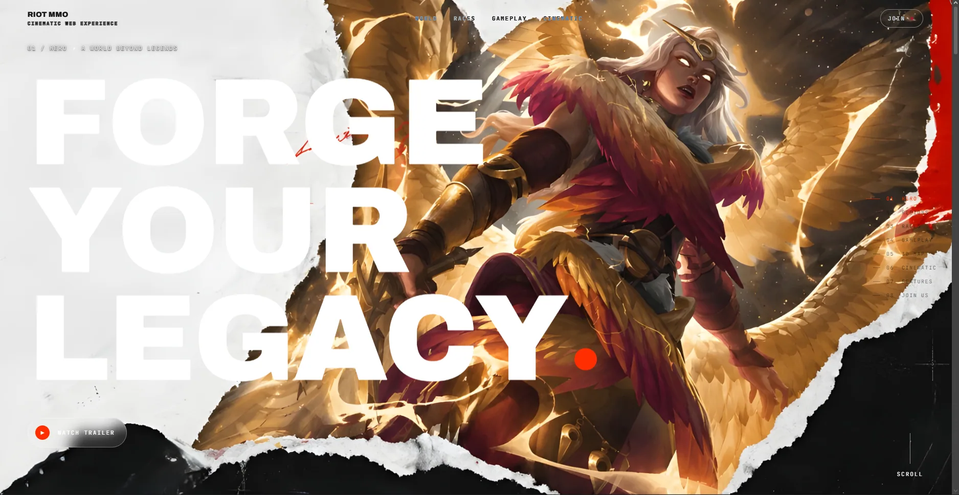 Aperçu du site Riot MMO